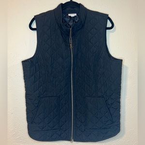 J. Jill Heritage Quilted Black Vest